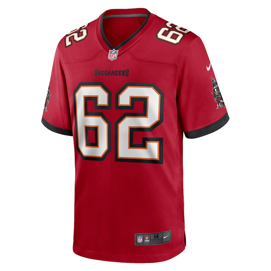 Graham Barton 62 Tampa Bay Buccaneers Game Men Jersey - Red JS2271 nicesnker - Image 2