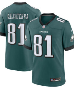 Grant Calcaterra 81 Philadelphia Eagles Team Game Men Jersey - Midnight Green JS6510 nicesnker