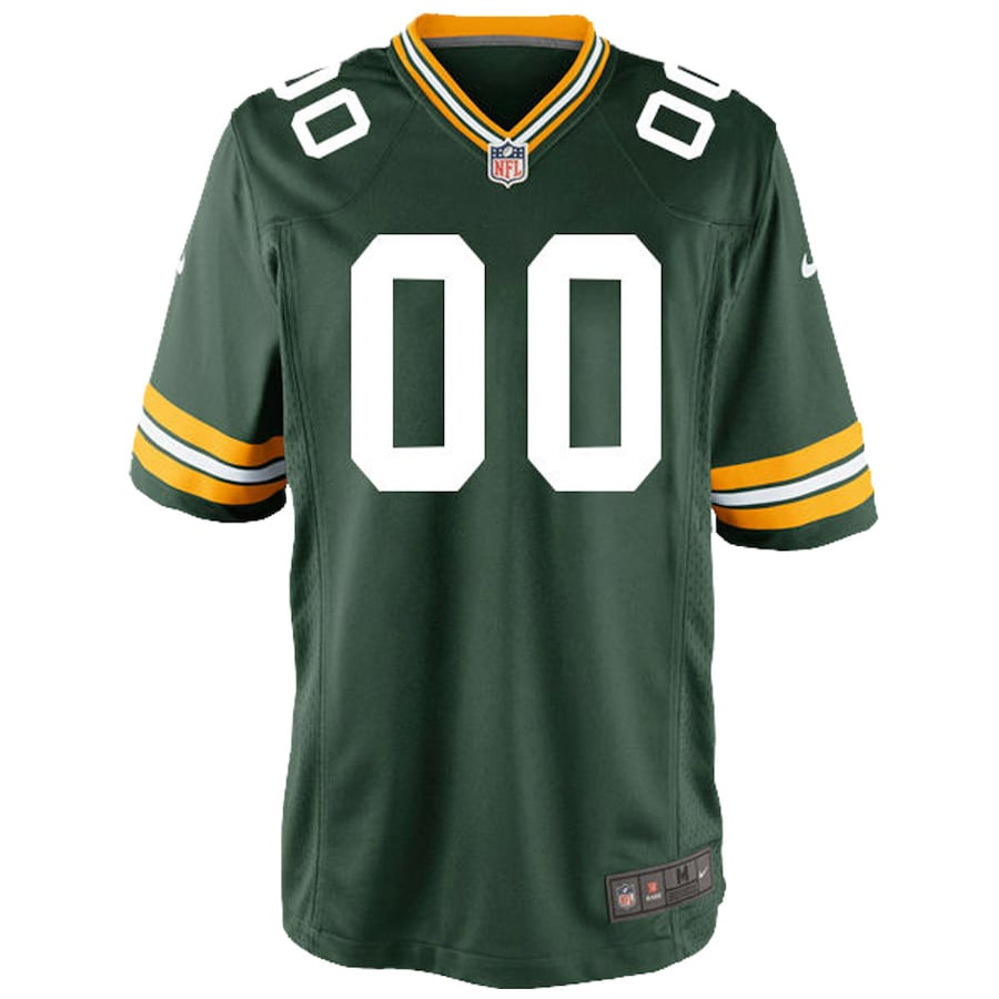 Green Bay Packers YOUTH Custom Game Jersey - Green JS2246 nicesnker - Image 2