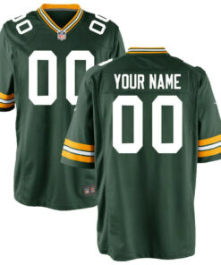Green Bay Packers YOUTH Custom Game Jersey - Green JS2246 nicesnker
