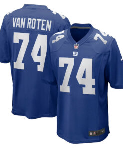 Greg Van Roten 74 New York Giants Team Game Men Jersey - Royal JS5265 nicesnker