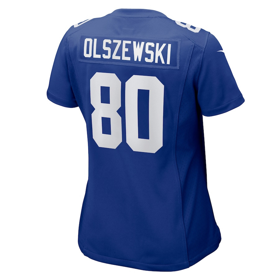 Gunner Olszewski 80 New York Giants Women's Game Jersey - Royal JS8467 nicesnker - Image 3