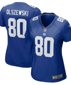 Gunner Olszewski 80 New York Giants Women's Game Jersey - Royal JS8467 nicesnker