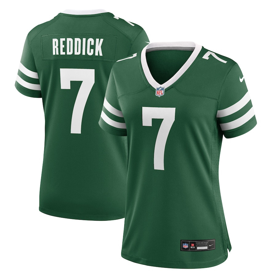 Haason Reddick 7 New York Jets Women's Team Game Jersey - Legacy Green JS4812 nicesnker