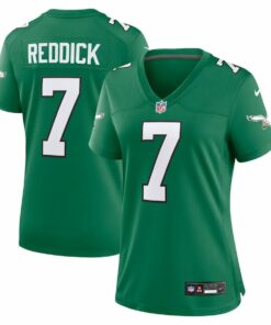 Haason Reddick 7 Philadelphia Eagles Women Alternate Game Jersey - Kelly Green JS7430 nicesnker