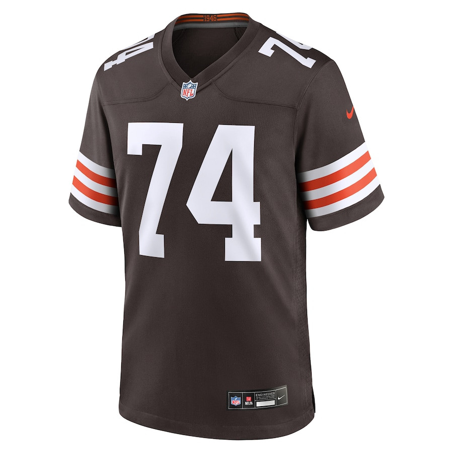 Hakeem Adeniji 74 Cleveland Browns Game Men Jersey - Brown JS2945 nicesnker - Image 2