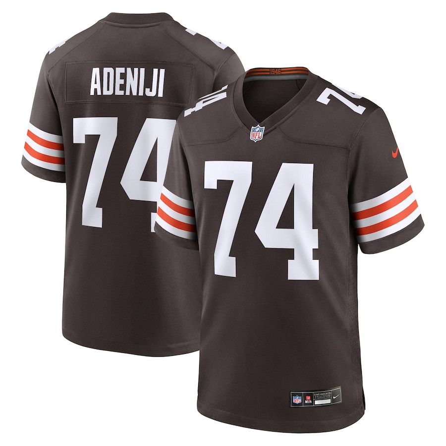 Hakeem Adeniji 74 Cleveland Browns Game Men Jersey - Brown JS2945 nicesnker