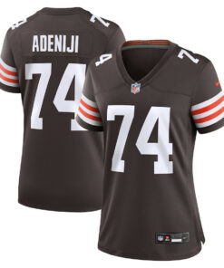 Hakeem Adeniji 74 Cleveland Browns Women's Game Jersey - Brown JS8693 nicesnker