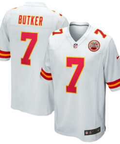 Harrison Butker 7 Kansas City Chiefs Game Men Jersey - White JS5911 nicesnker