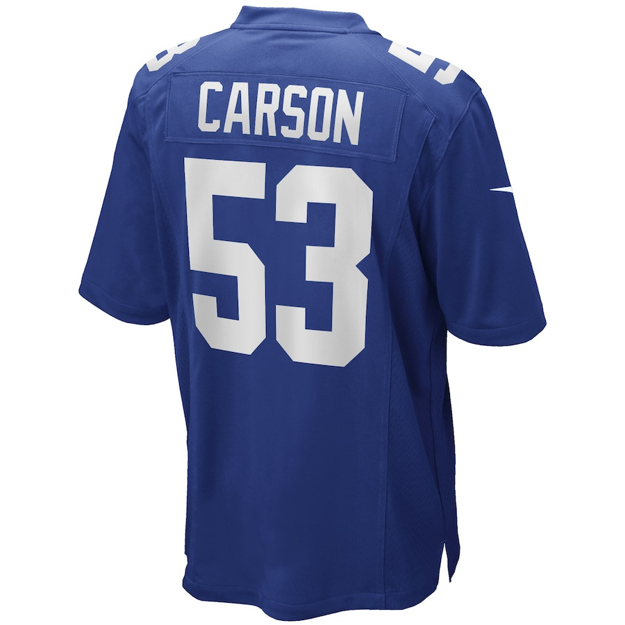 Harry Carson 53 New York Giants Men Game Retired Jersey - Royal JS2561 nicesnker - Image 3