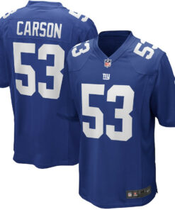 Harry Carson 53 New York Giants Men Game Retired Jersey - Royal JS2561 nicesnker