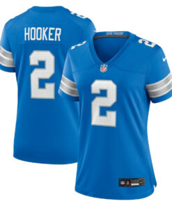 Hendon Hooker 2 Detroit Lions Women's Team Game Jersey - Blue JS1504 nicesnker