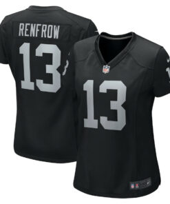 Hunter Renfrow 13 Las Vegas Raiders Women Game Jersey - Black JS3425 nicesnker