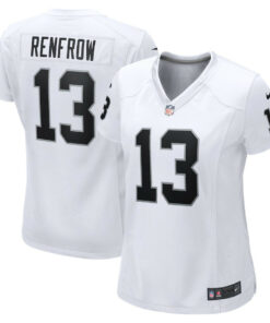 Hunter Renfrow 13 Las Vegas Raiders Women Game Jersey - White JS4082 nicesnker