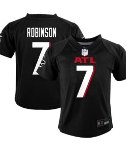 Infant Atlanta Falcons Bijan Robinson Black Team Player Game Jersey JS4999 nicesnker