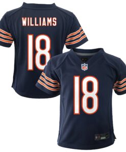 Infant Chicago Bears Caleb Williams Navy Team Player Game Jersey JS9628 nicesnker