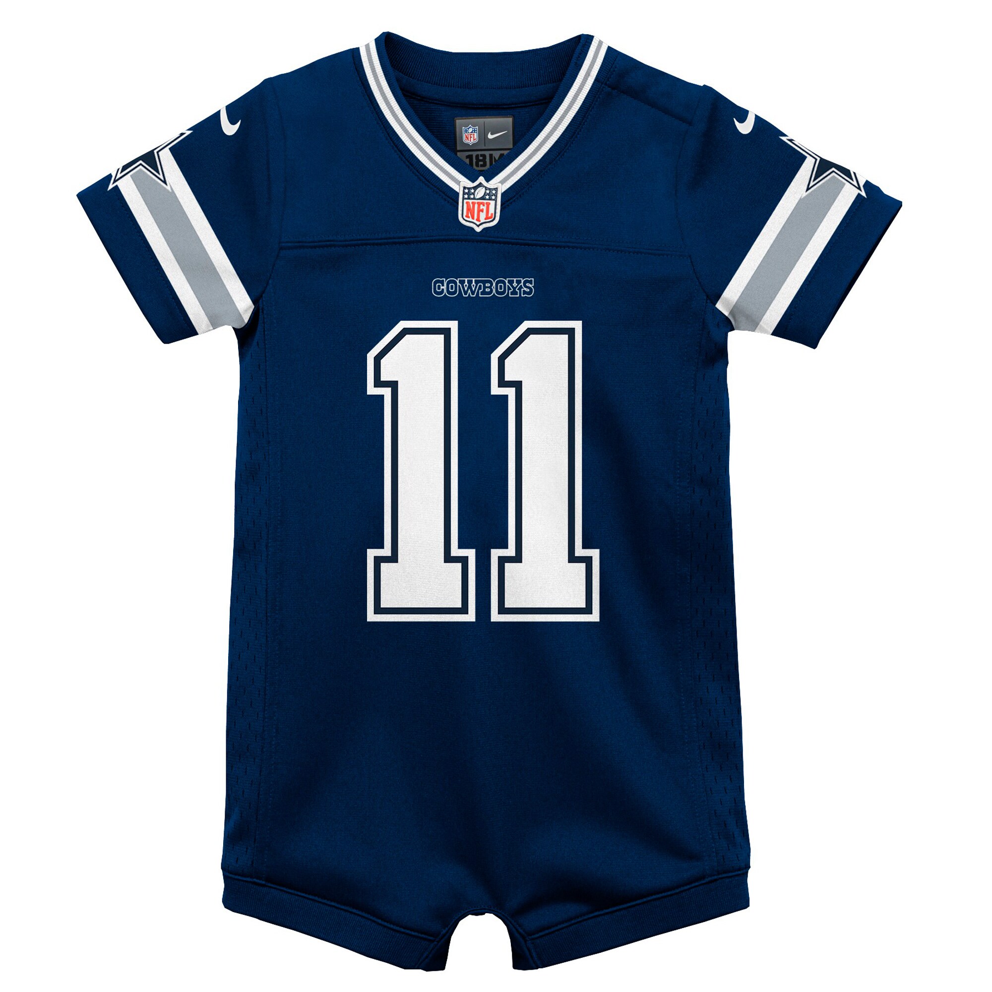 Infant Dallas Cowboys Micah Parsons Navy Game Romper Jersey JS1896 nicesnker - Image 2