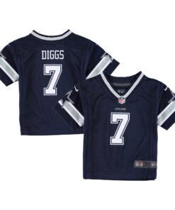 Infant Dallas Cowboys Trevon Diggs Navy Game Jersey JS5091 nicesnker