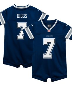 Infant Dallas Cowboys Trevon Diggs Navy Game Romper Jersey JS1869 nicesnker