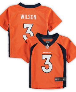 Infant Denver Broncos Russell Wilson Orange Game Jersey JS6747 nicesnker