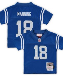 Infant Indianapolis Colts Peyton Manning Mitchell & Ness Royal 1998 Retired Legacy Jersey JS9434 nicesnker