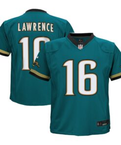 Infant Jacksonville Jaguars Trevor Lawrence Teal Prowler Throwback Player Game Jersey JS3679 nicesnker