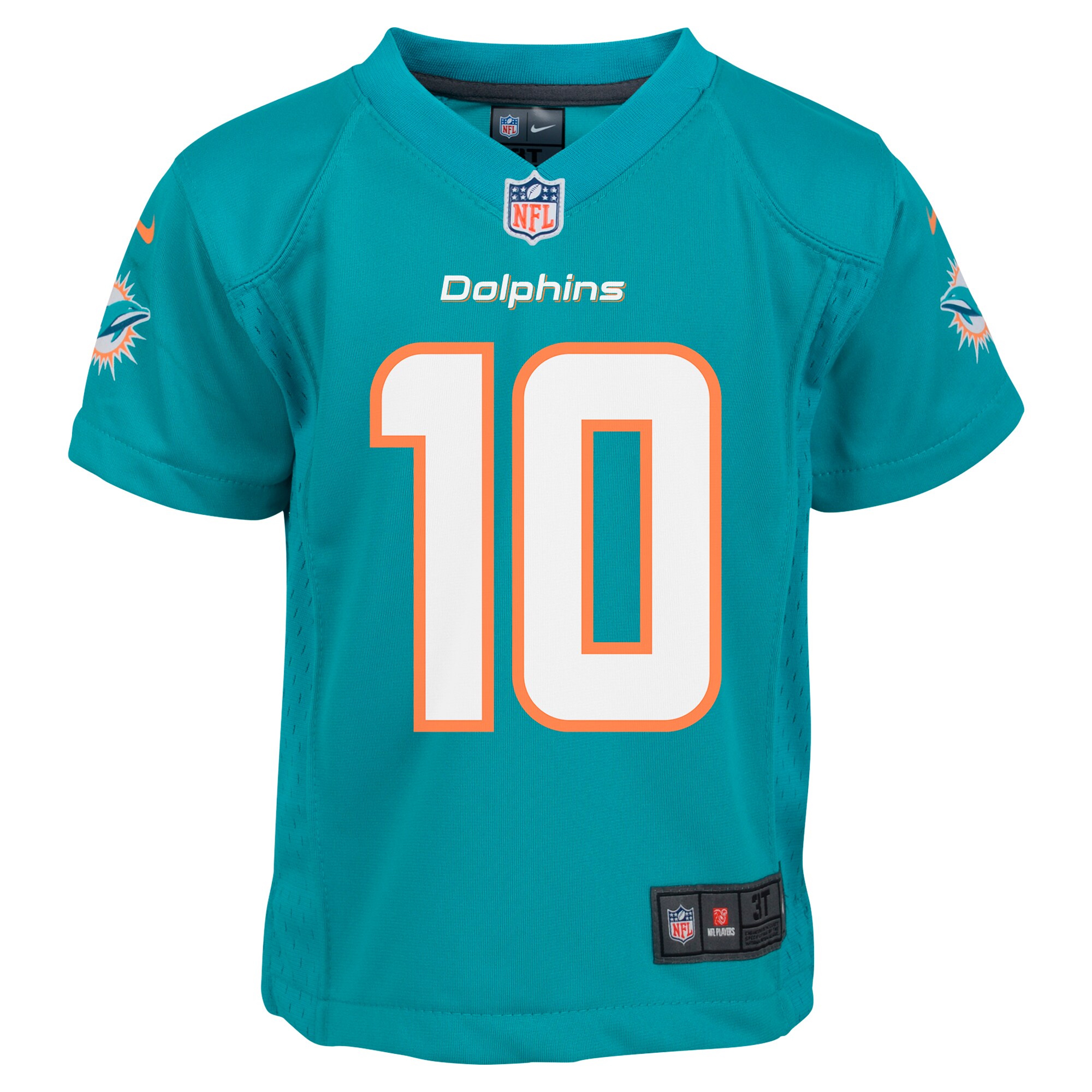 Infant Miami Dolphins Tyreek Hill Aqua Player Game Jersey JS5822 nicesnker - Image 2