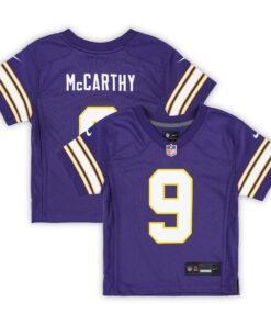 Infant Minnesota Vikings J.J. McCarthy Purple Alternate Player Game Jersey JS9231 nicesnker