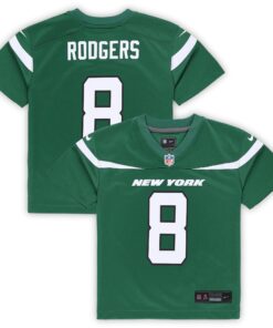 Infant New York Jets Aaron Rodgers Gotham Green Game Jersey JS1414 nicesnker
