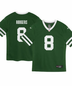 Infant New York Jets Aaron Rodgers Legacy Green Game Jersey JS6633 nicesnker