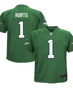 Infant Philadelphia Eagles Jalen Hurts Kelly Green Alternate Game Jersey JS7488 nicesnker