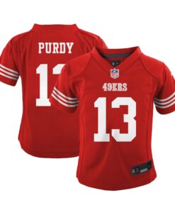 Infant San Francisco 49ers Brock Purdy Scarlet Team Player Game Jersey JS8558 nicesnker