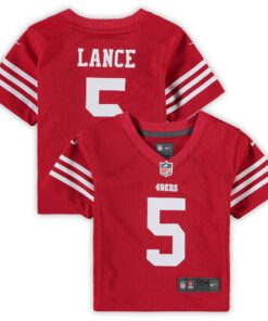 Infant San Francisco 49ers Trey Lance Scarlet Player Game Jersey JS6164 nicesnker