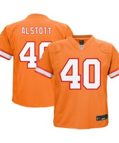 Infant Tampa Bay Buccaneers Mike Alstott Orange Retired Player Game Jersey JS3167 nicesnker