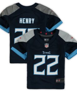 Infant Tennessee Titans Derrick Henry Navy Game Jersey JS6146 nicesnker