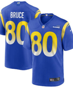 Isaac Bruce 80 Los Angeles Rams Men Game Retired Jersey - Royal JS2759 nicesnker