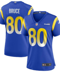 Isaac Bruce 80 Los Angeles Rams Women Game Retired Jersey - Royal JS5151 nicesnker