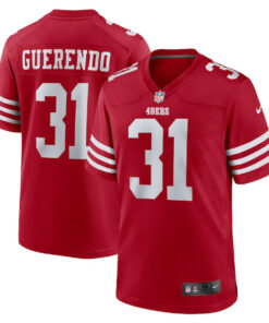 Isaac Guerendo 31 San Francisco 49ers Game Men Jersey - Scarlet JS9277 nicesnker