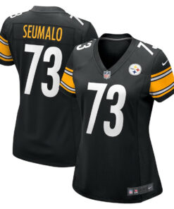 Isaac Seumalo 73 Pittsburgh Steelers Women's Game Jersey - Black JS9491 nicesnker