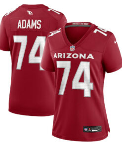 Isaiah Adams 74 Arizona Cardinals Women's Game Jersey - Cardinal JS9142 nicesnker
