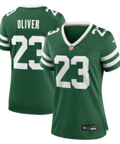 Isaiah Oliver 23 New York Jets Women's Team Game Jersey - Legacy Green JS5755 nicesnker