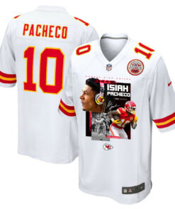 Isiah Pacheco 10 Kansas City Chiefs Pachinko Machine Game Men Jersey - White JS6549 nicesnker