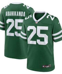 Israel Abanikanda 25 New York Jets Team Game Men Jersey - Legacy Green JS3539 nicesnker