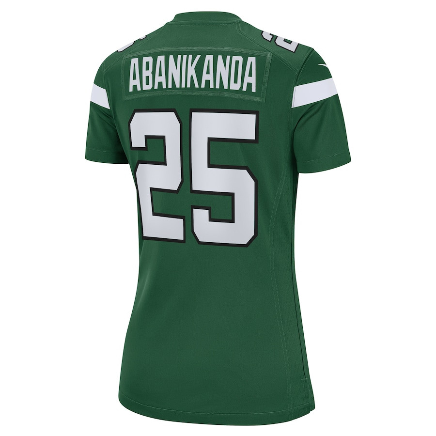 Israel Abanikanda 25 New York Jets Women's Game Jersey - Gotham Green JS5723 nicesnker - Image 3