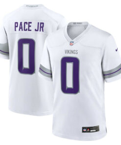 Ivan Pace Jr 0 Minnesota Vikings Alternate Game Men Jersey - White JS7922 nicesnker