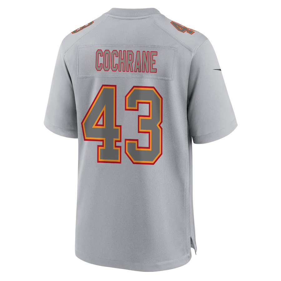 Jack Cochrane 43 Kansas City Chiefs Super Bowl LVIII Champions 4X Atmosphere Fashion Game Men Jersey - Gray JS6007 nicesnker - Image 3