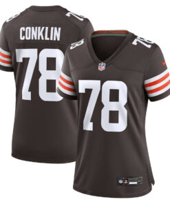 Jack Conklin 78 Cleveland Browns Women's Game Jersey - Brown JS9218 nicesnker