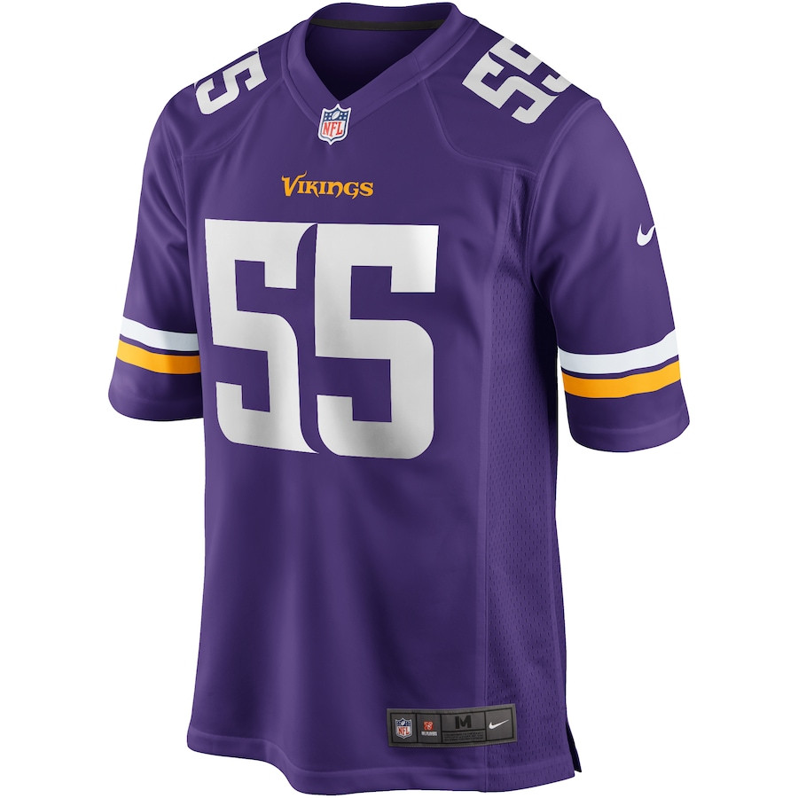 Jack Del Rio 55 Minnesota Vikings Men Game Retired Jersey - Purple JS9793 nicesnker - Image 2