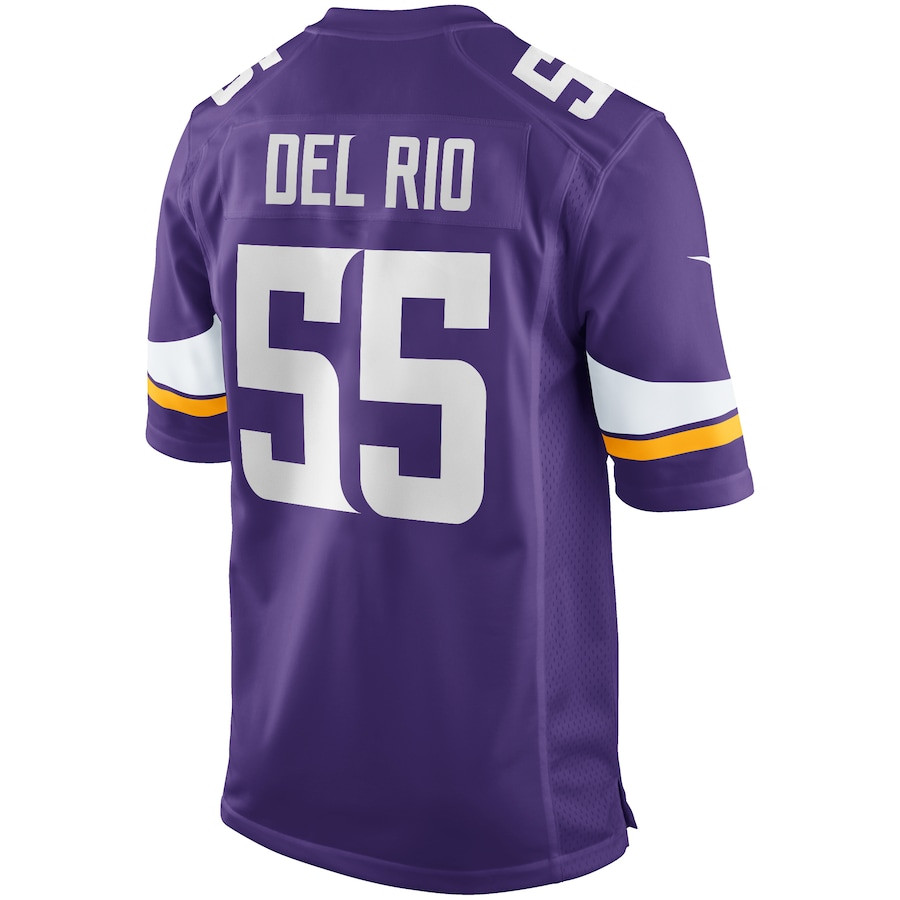 Jack Del Rio 55 Minnesota Vikings Men Game Retired Jersey - Purple JS9793 nicesnker - Image 3