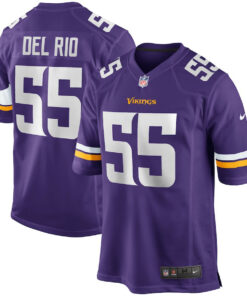 Jack Del Rio 55 Minnesota Vikings Men Game Retired Jersey - Purple JS9793 nicesnker